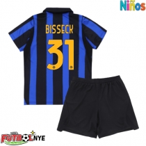 Camiseta Inter Milan Yann Bisseck #31 Primera Equipación para niños 2026-27 manga corta (+ pantalones cortos)